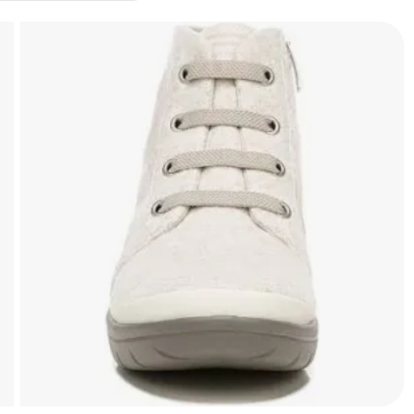 Bzees Kick Back Lace up Boot Taupe Plaid 10 - Picture 3 of 7